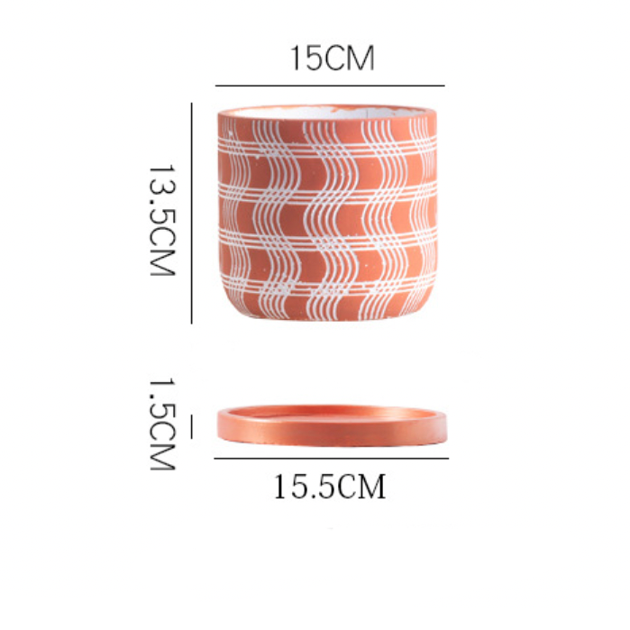 Textured Plant Pot Large - Indoor planters and flower pots | Home decor items
