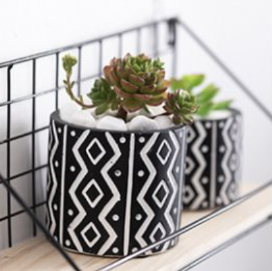 Diamond Zigzag Planter Small - Indoor planters and flower pots | Home decor items