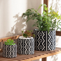 Diamond Zigzag Planter Large - Indoor planters and flower pots | Home decor items