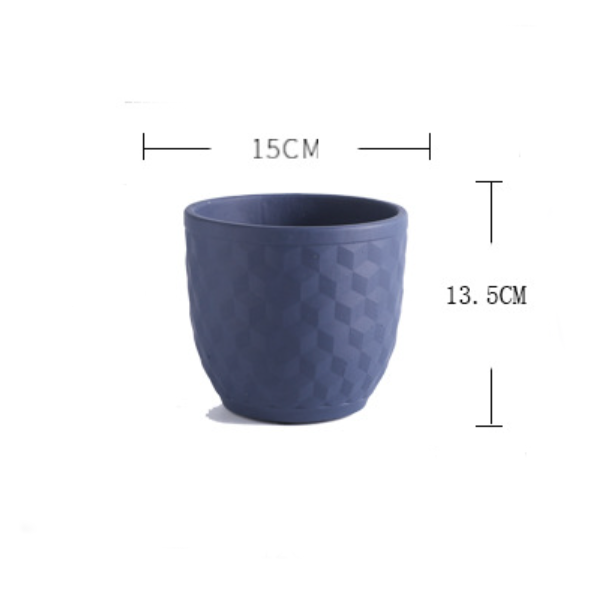 Hexagon Textured Planter Pot - Indoor planters and flower pots | Home decor items