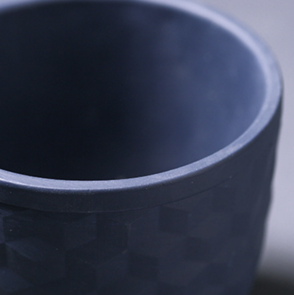 Dark Toned Hexagonal Pattern Pot - Indoor planters and flower pots | Home decor items