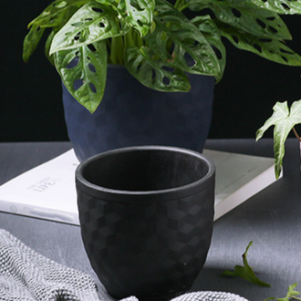 Hexagon Textured Planter Pot - Indoor planters and flower pots | Home decor items