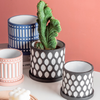 Black Scalloped Pot Large - Indoor planters and flower pots | Home decor items