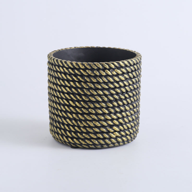 Ceramic Rope Planter Pot - Indoor planters and flower pots | Home decor items