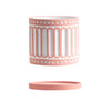 Peach Textured Pot With Plate - Indoor plant pots and flower pots | Home decoration items