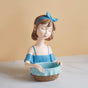 Lady With Basket - Showpiece | Home decor item | Room decoration item