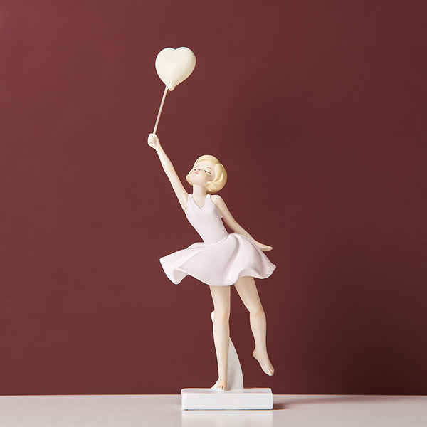 Winsome Figurine With Balloons - Showpiece | Home decor item | Room decoration item