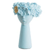 Charming Lady Blue Vase - Flower vase for home decor, office and gifting | Room decoration items