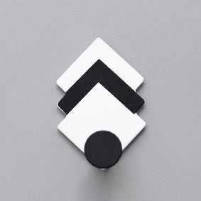 Geometric Black and White Hook - Wall hook/wall hanger for wall decoration & wall design | Home & room decoration ideas