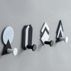 Geometric Black and White Hook - Wall hook/wall hanger for wall decoration & wall design | Home & room decoration ideas