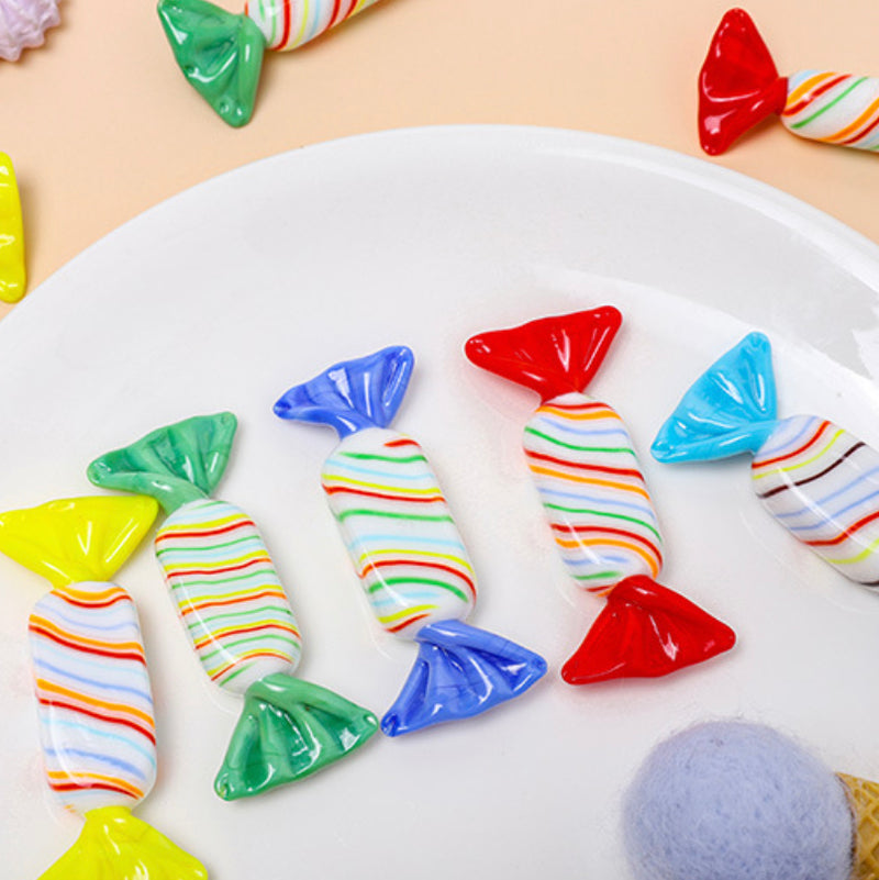 Sweet Red Glass Candy Decor - Showpiece | Home decor item | Room decoration item