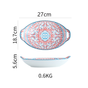 Mandala Long Dish - Ceramic platter, serving platter, fruit platter | Plates for dining table & home decor