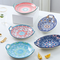 Mandala Long Dish - Ceramic platter, serving platter, fruit platter | Plates for dining table & home decor