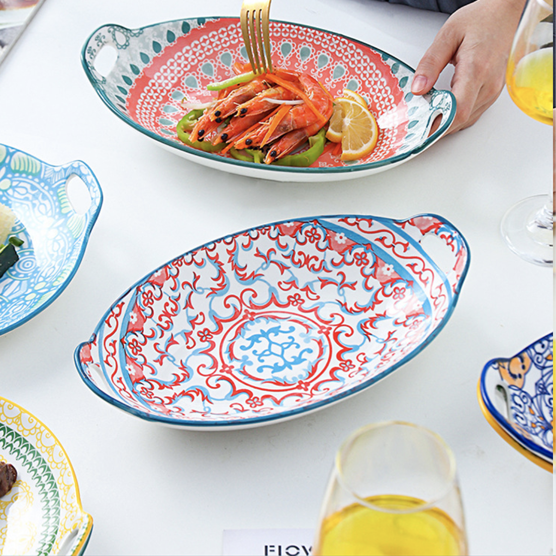 Platters & Plates Buy Long Plates & Platters Online Nestasia