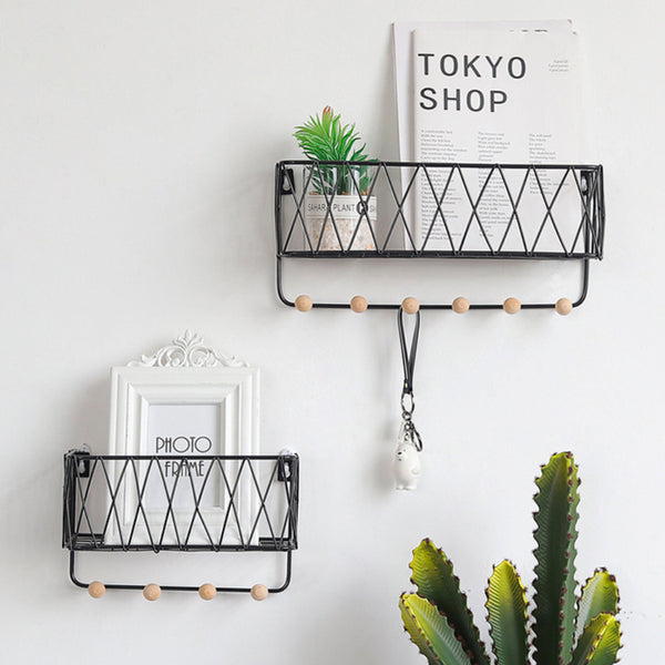 Metal Wall Shelf Rack - Wall shelf and floating shelf | Shop wall decoration & home decoration items