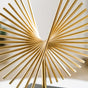 Rising Peacock Decor Showpiece Gold Small
