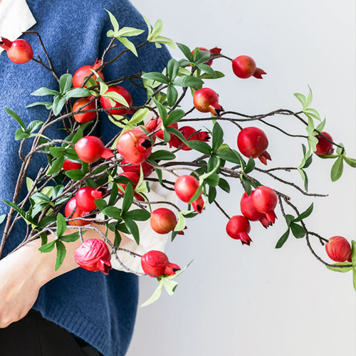Red Bud Stick - Artificial flower | Flower for vase | Home decor item | Room decoration item