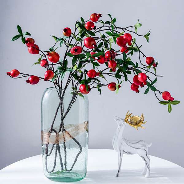 Red Bud Stick - Artificial flower | Flower for vase | Home decor item | Room decoration item