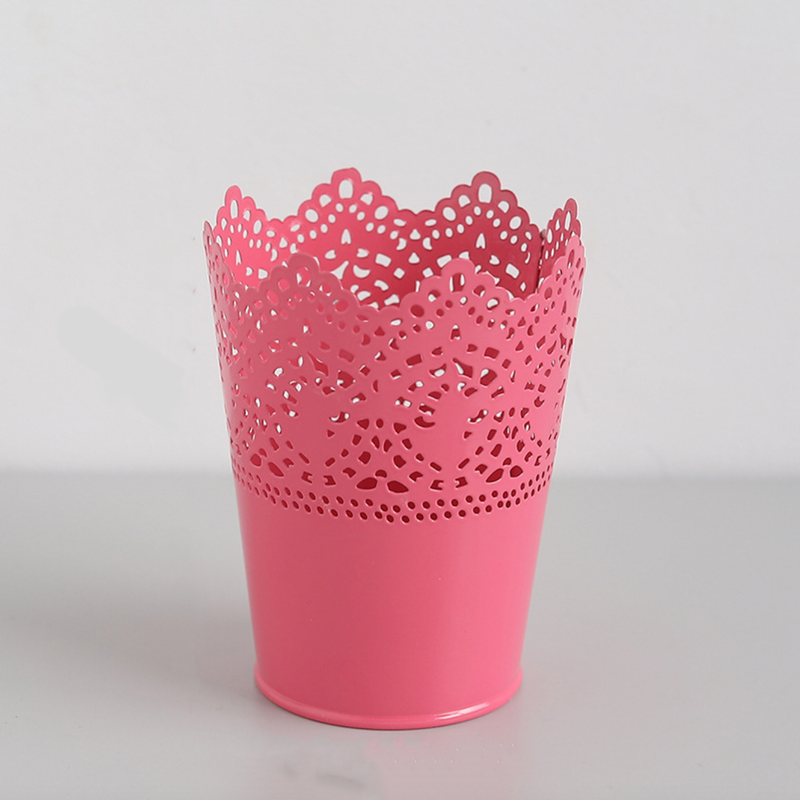 Decorative Metal Lace Design Planter Basket - Indoor planters and flower pots | Home decor items