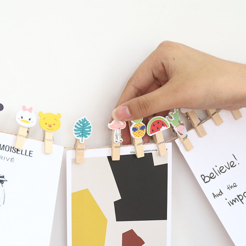 Wooden Hanging Clips - Set of 10