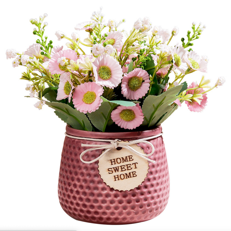 Textured Flower Pot - Artificial Plant | Flower for vase | Home decor item | Room decoration item