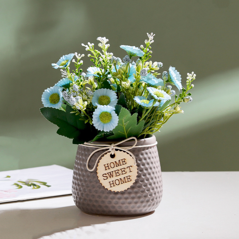 Textured Flower Pot - Artificial Plant | Flower for vase | Home decor item | Room decoration item