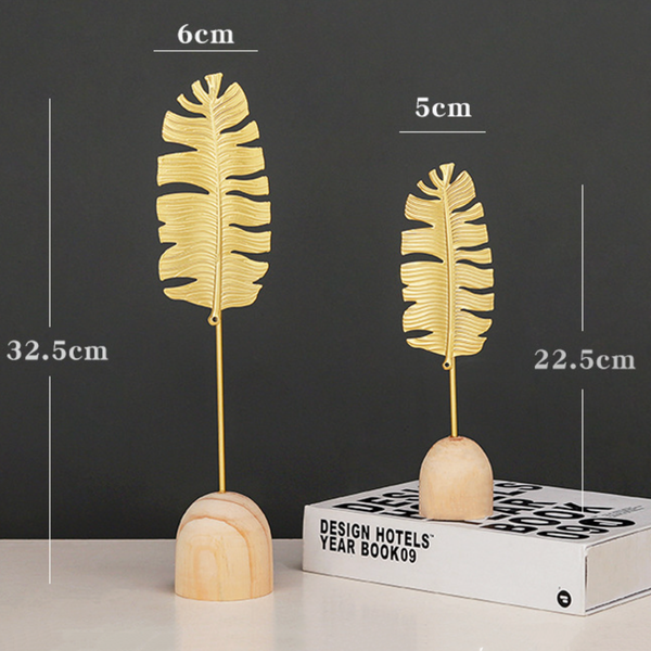 Gold Leaf Decoration - Small - Showpiece | Home decor item | Room decoration item