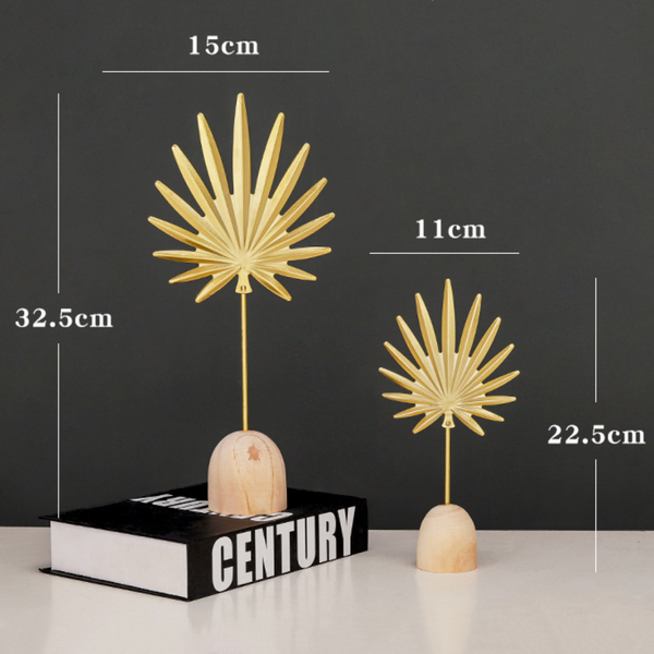 Gold Leaf Decoration - Small - Showpiece | Home decor item | Room decoration item