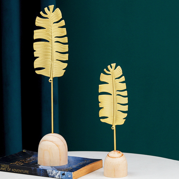 Gold Leaf Decoration - Small - Showpiece | Home decor item | Room decoration item