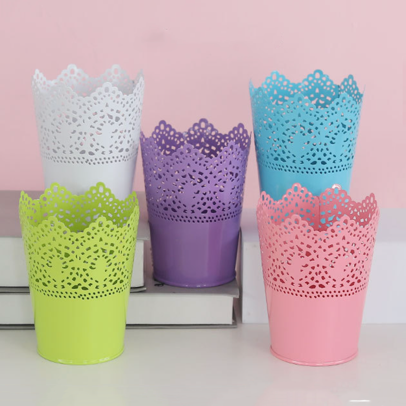 Decorative Metal Lace Design Planter Basket - Indoor planters and flower pots | Home decor items