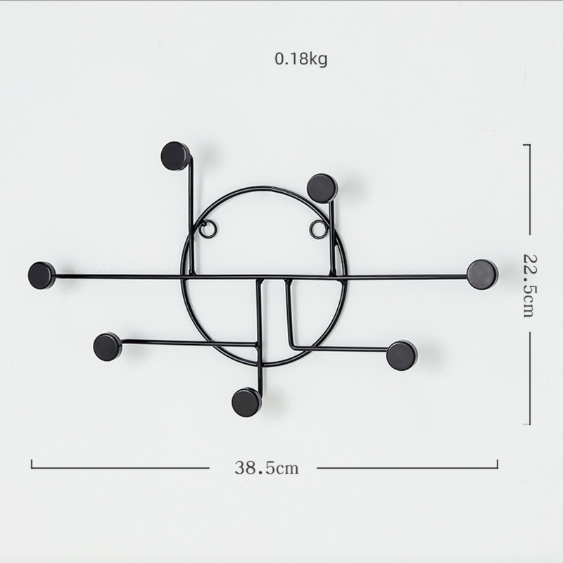 Black Wall Hook - Large - Wall hook/wall hanger for wall decoration & wall design | Home & room decoration ideas