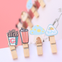 Wooden Hanging Clips - Set of 10