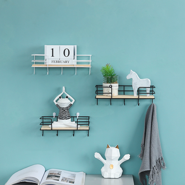 Wooden Hanging Rack - Big - Wall shelf and floating shelf | Shop wall decoration & home decoration items