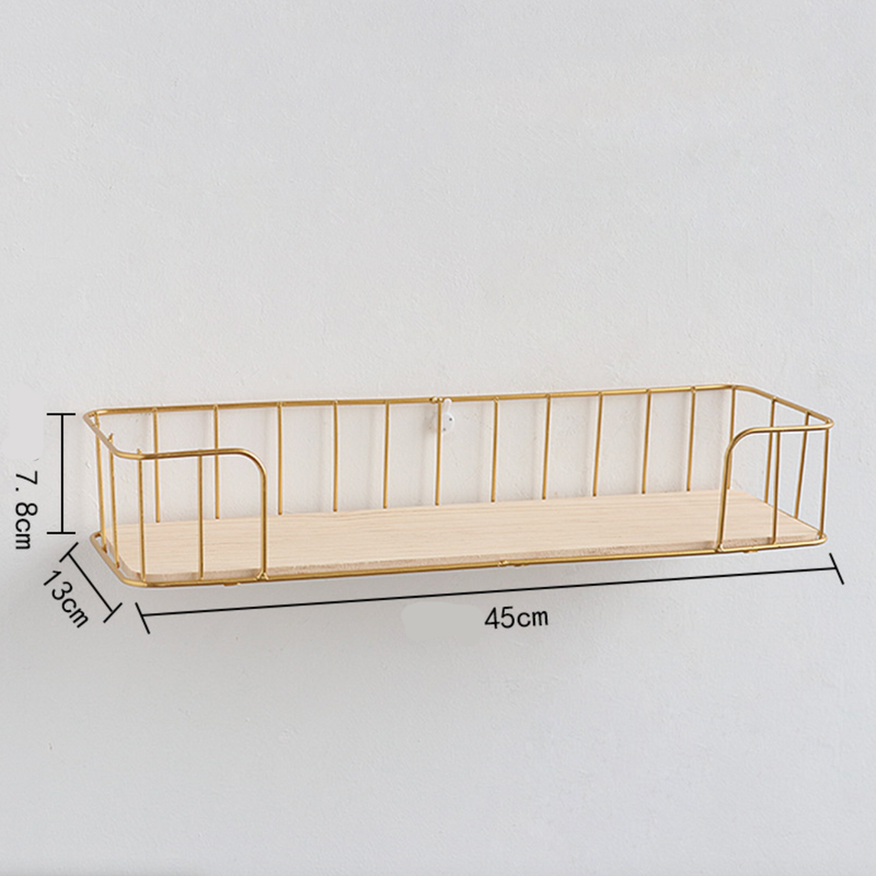 Wall Bookshelf - Gold - Wall shelf and floating shelf | Shop wall decoration & home decoration items