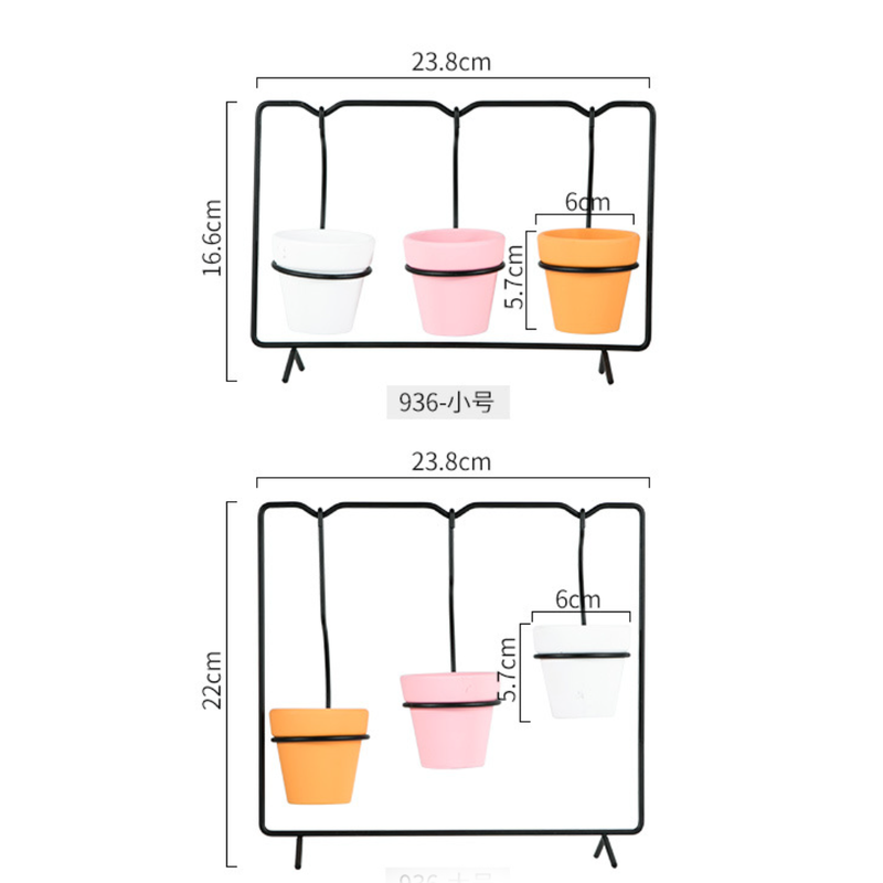 Metallic Rectangular Stand Planter - Plant pot and plant stands | Room decor items