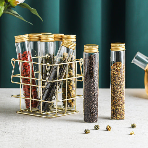 Metal Stand with Mini Jar - Jar