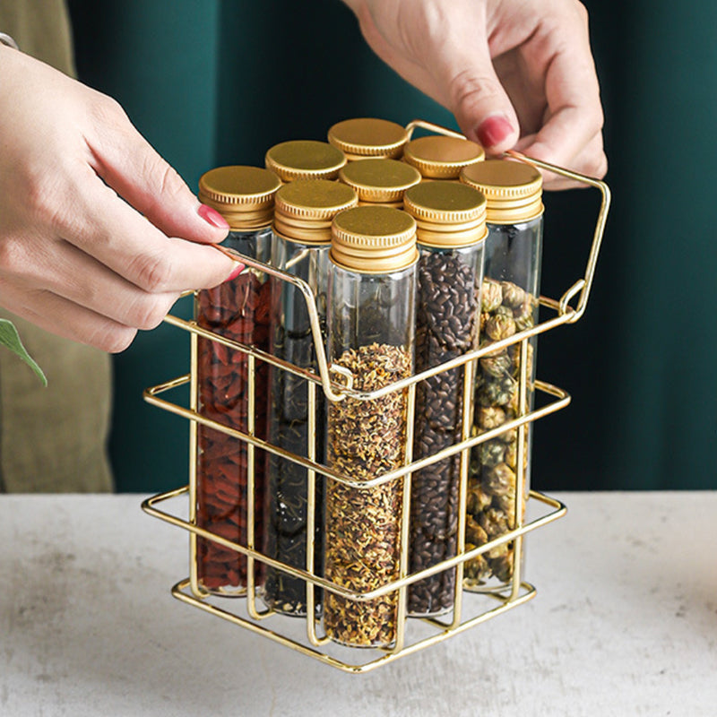 Metal Stand with Mini Jar - Jar