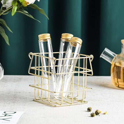 Metal Stand with Mini Jar - Jar