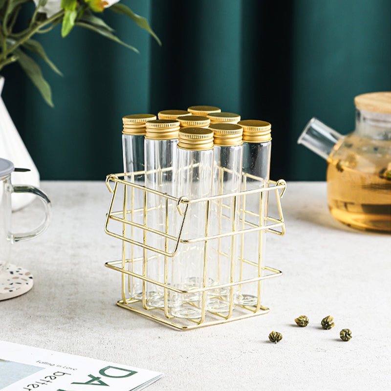 Metal Stand with Mini Jar - Jar