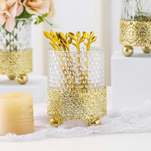 Textured Glass Planter - Indoor planters and flower pots | Home decor items