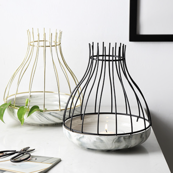 Deep Plate Planter - Ceramic flower vase for home decor, office and gifting | Room decoration items