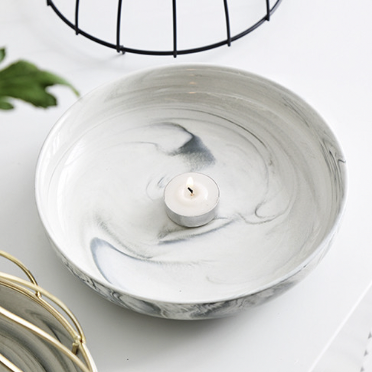 Deep Plate Planter - Ceramic flower vase for home decor, office and gifting | Room decoration items