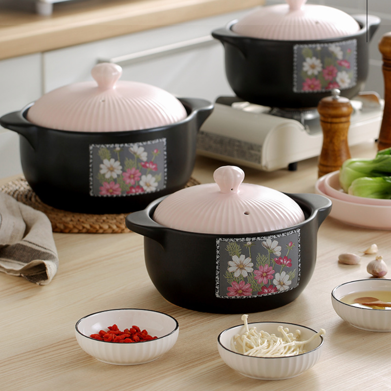 Ceramic Casserole Pot Large - Cooking Pot