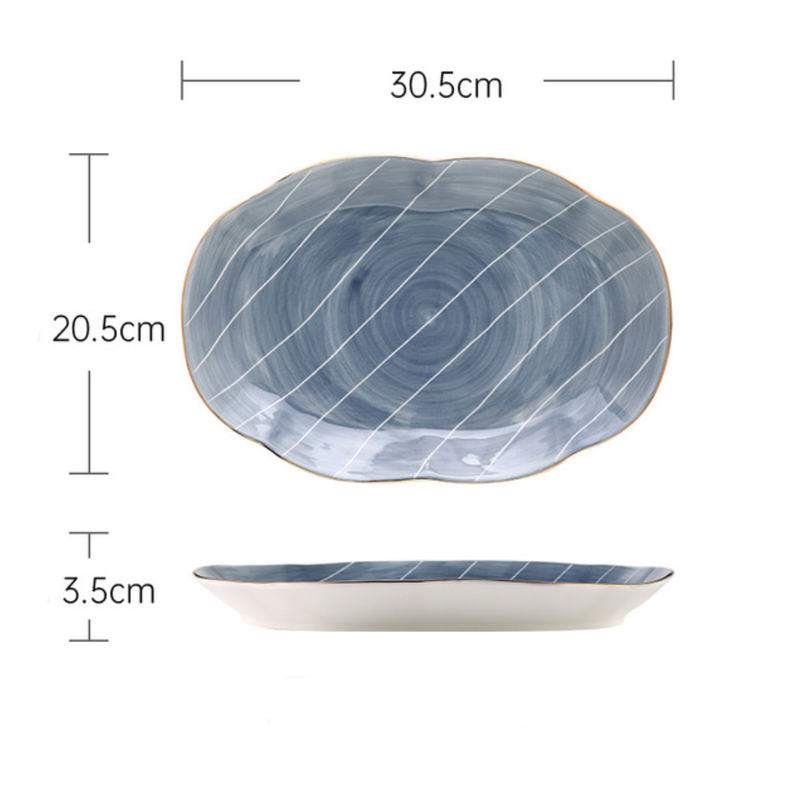 Willow Oval Serving Plate - Serving plate, snack plate, dessert plate | Plates for dining & home decor