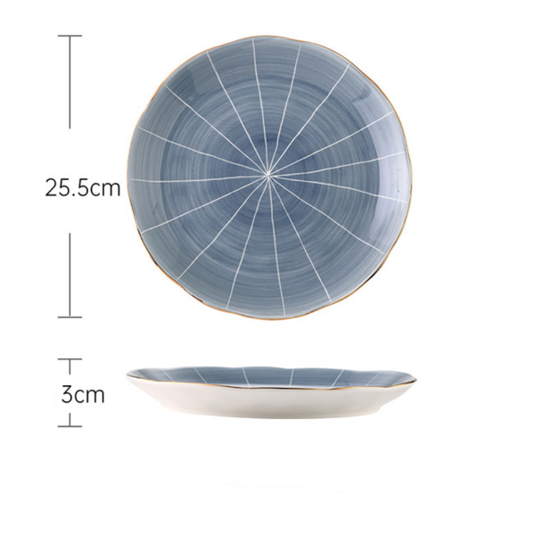 Willow Dinner Plate - Serving plate, rice plate, ceramic dinner plates| Plates for dining table & home decor