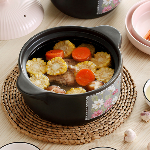 Ceramic Casserole Pot Large - Cooking Pot
