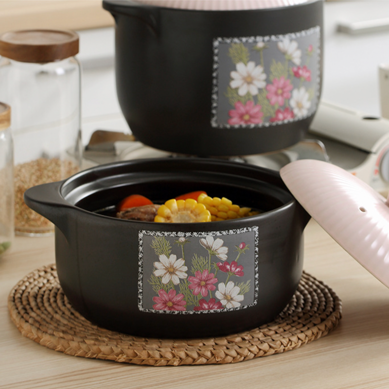 Ceramic Casserole Pot Large - Cooking Pot