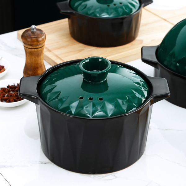 Two in one Ceramic Cookware with Lid - Cooking Pot