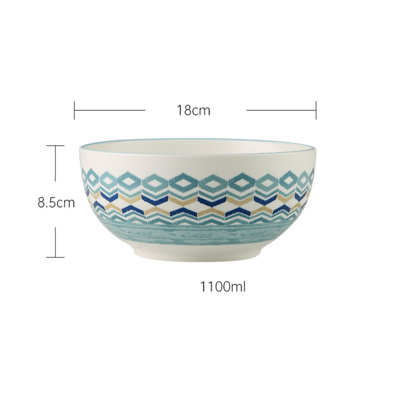 Bohemia Serving Bowl Medium - Bowl, ceramic bowl, serving bowls, noodle bowl, salad bowls, bowl for snacks | Bowls for dining table & home decor