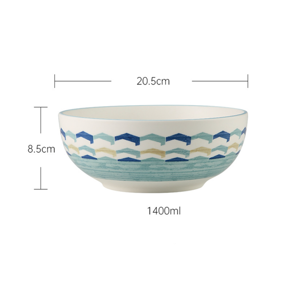 Bohemia Serving Bowl Large - Bowl, ceramic bowl, serving bowls, noodle bowl, salad bowls, bowl for snacks, large serving bowl | Bowls for dining table & home decor